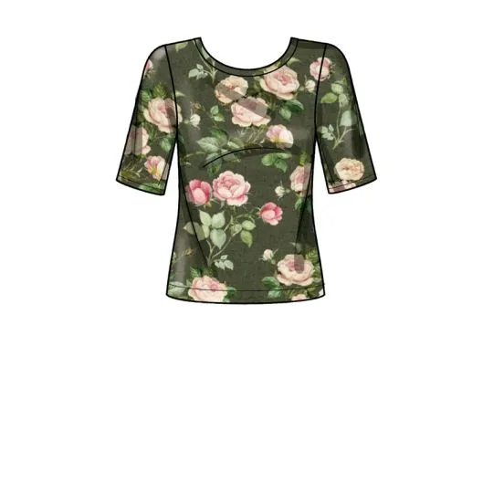 9273 Simplicity Schnittmuster Rundhalsshirt