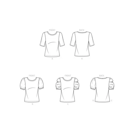 9273 Simplicity Schnittmuster Rundhalsshirt