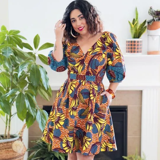 9329 Simplicity Schnittmuster Designer-Kleid