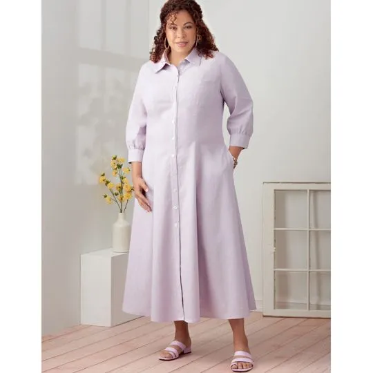 9260 Simplicity Schnittmuster Hemdblusenkleid