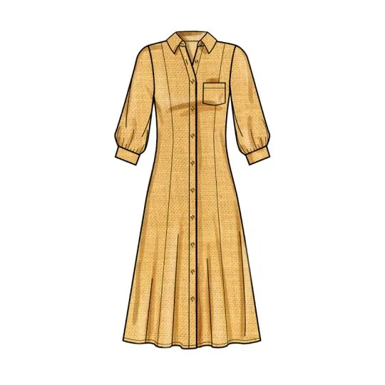 9260 Simplicity Schnittmuster Hemdblusenkleid