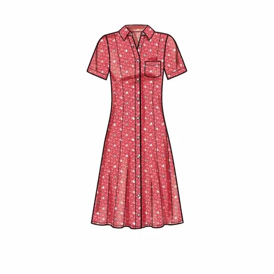 9260 Simplicity Schnittmuster Hemdblusenkleid