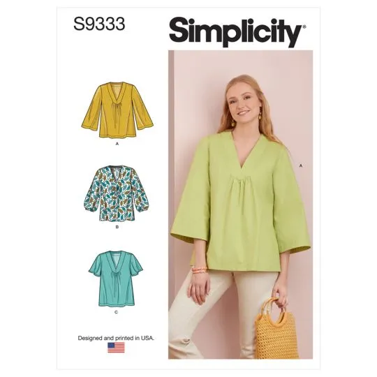 9333 Simplicity Schnittmuster Blusenshirt EASY!