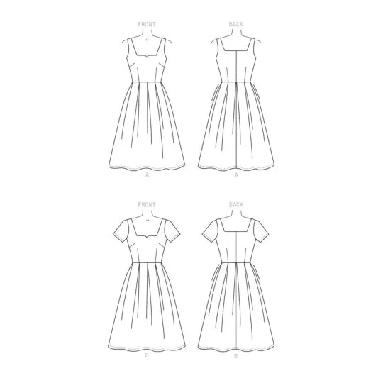 9294 Simplicity Schnittmuster Vintage-Kleid EASY!