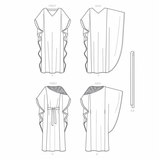 9323 Simplicity Schnittmuster Kaftan EASY!