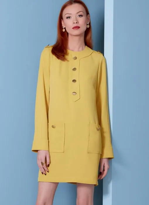 V1844 VOGUE Schnittmuster Kleid im Uniformstil