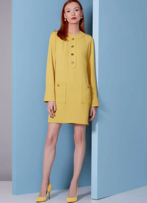 V1844 VOGUE Schnittmuster Kleid im Uniformstil