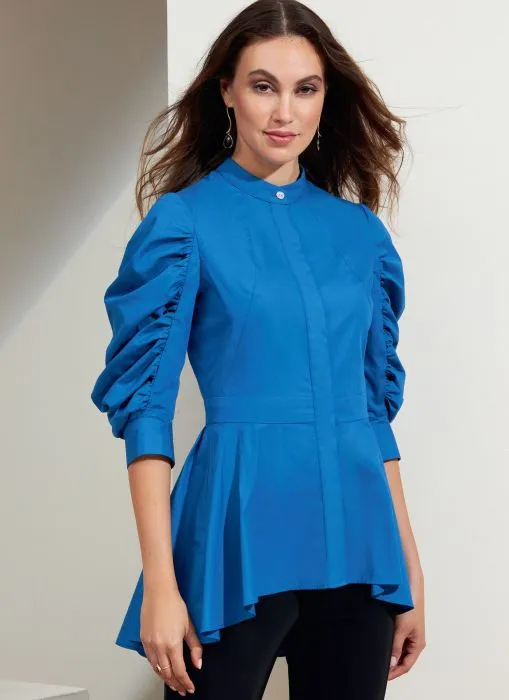 V1875 VOGUE Schnittmuster Peplum Bluse