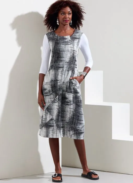 V1860 VOGUE Designer Schnittmuster Kleid mit Shirt
