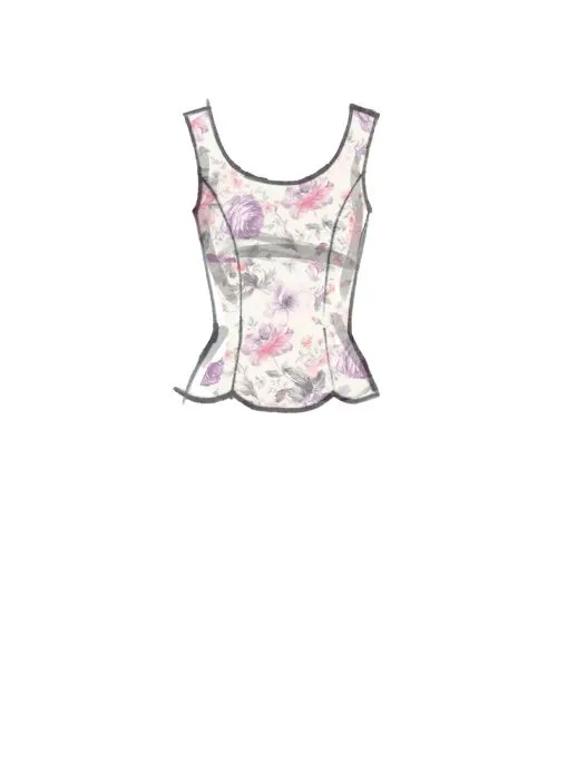 M8255 McCalls Schnittmuster Bluse