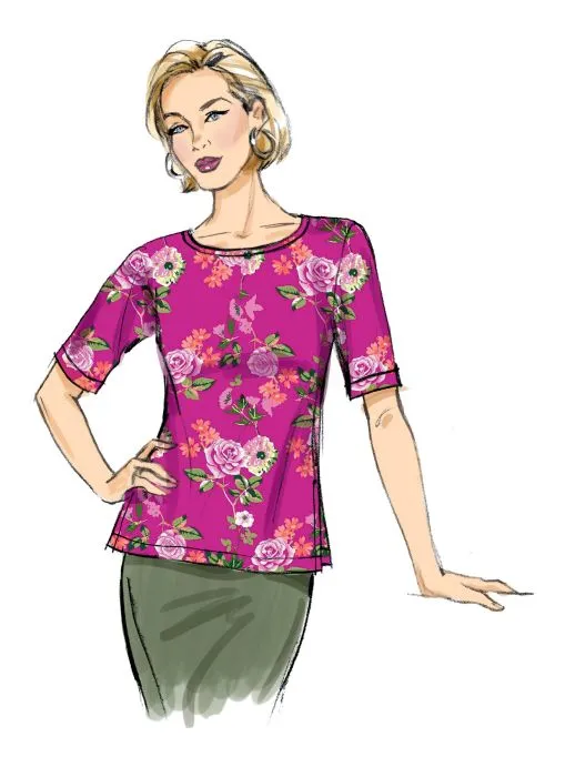 B6874 Butterick Schnittmuster Shirt Top