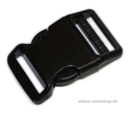 Steckschließe mit Schrägstellung 30mm schwarz