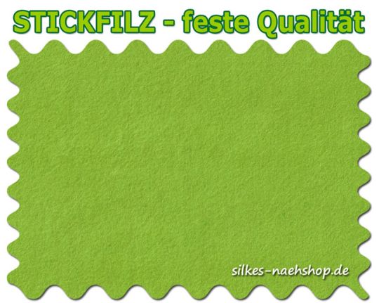 Stickfilz waschbar fest 1mm - kiwigrün - 20cmx90cm