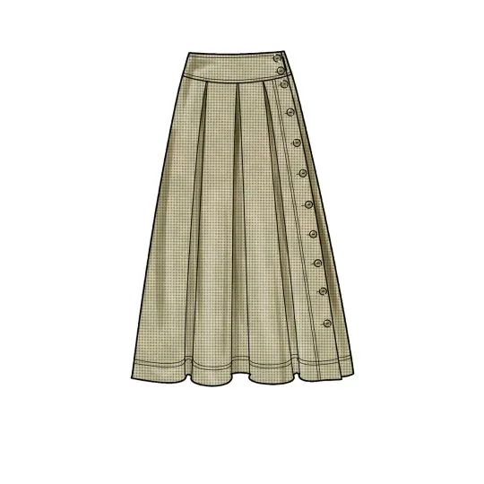 9377 Simplicity Schnittmuster Glockenrock