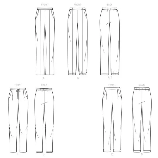 9376 Simplicity Schnittmuster Schlupfhose