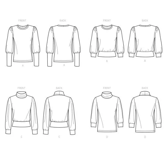 9385 Simplicity Schnittmuster Sweater Shirt