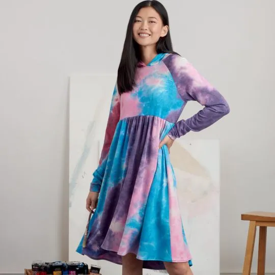 9380 Simplicity Schnittmuster Sweatshirtkleider EASY!
