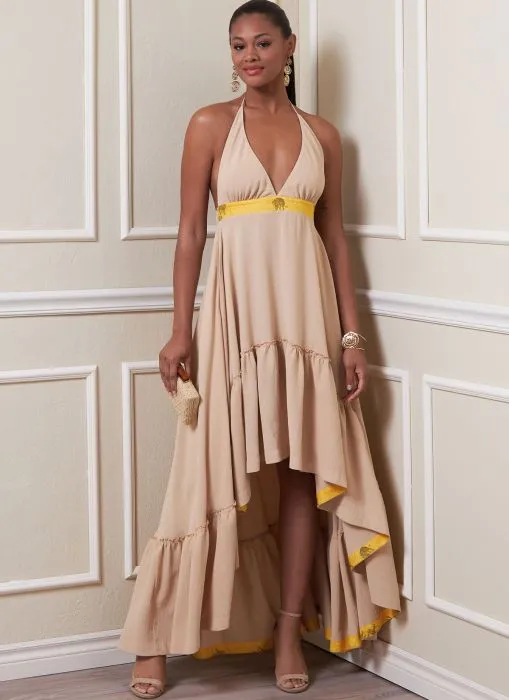 V1881 VOGUE Schnittmuster Designer Kleid