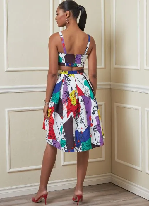 V1893 VOGUE Schnittmuster Bustier Shorts Rock