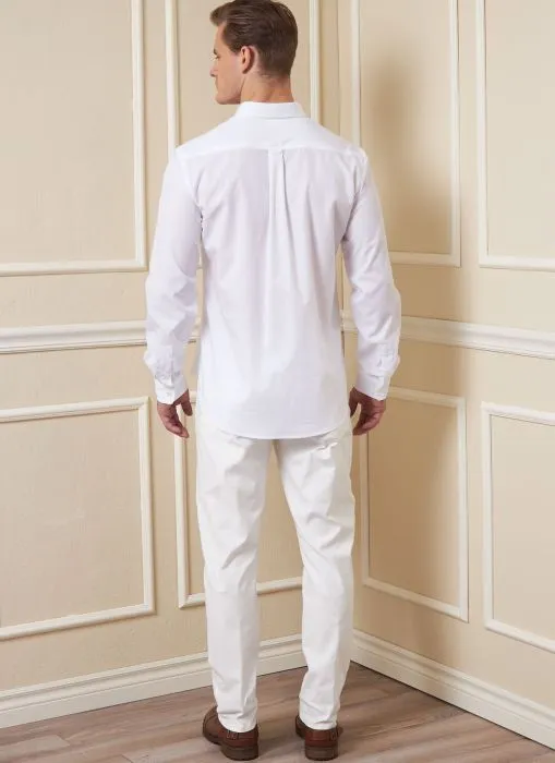 V1895 VOGUE Schnittmuster Herren Hemd Hose Shorts