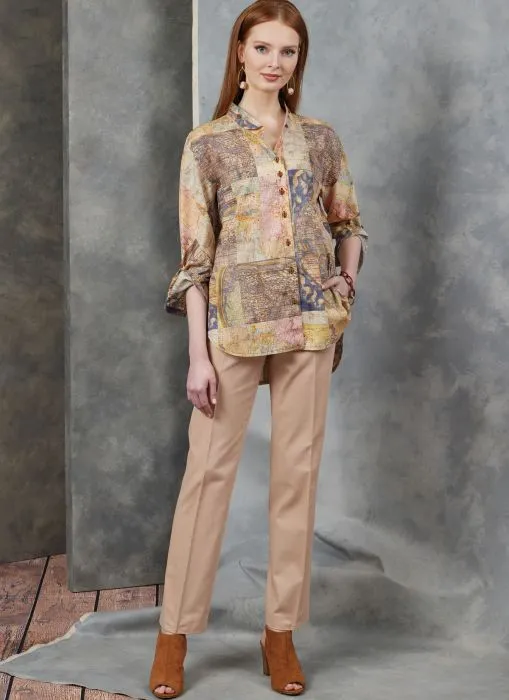 V1899 VOGUE Schnittmuster Designer Hemdblusen