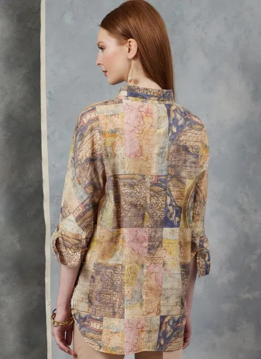 V1899 VOGUE Schnittmuster Designer Hemdblusen