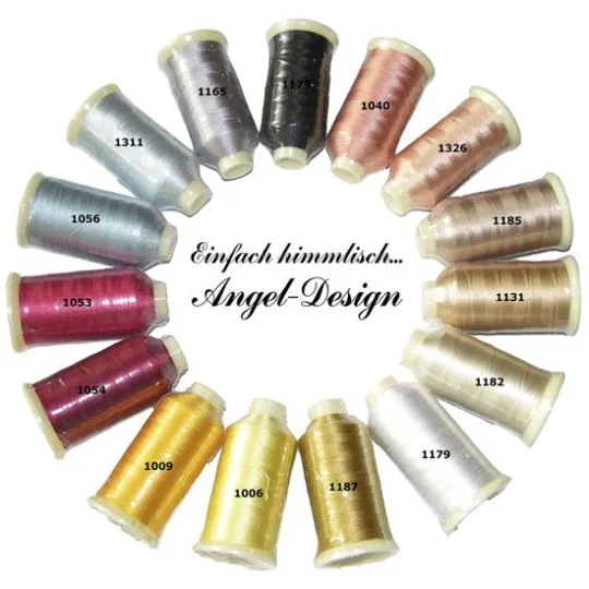 Maschinenstickgarn Set RAYON ANGEL-DESIGN 15x1000m