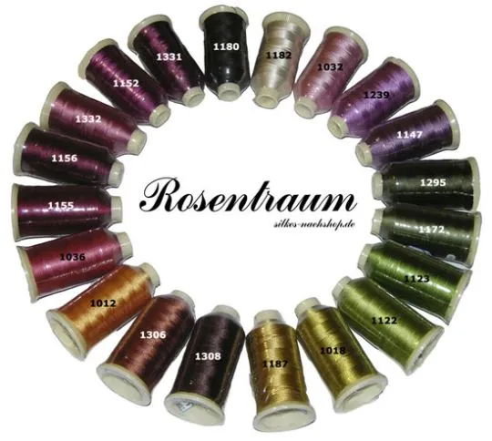 Maschinenstickgarn Set RAYON ROSENTRAUM 20x1000m