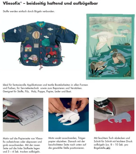 VLIESOFIX für Applikationen 90cm x 30cm