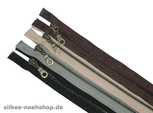 Metall-Reißverschluß teilbar 65cm
