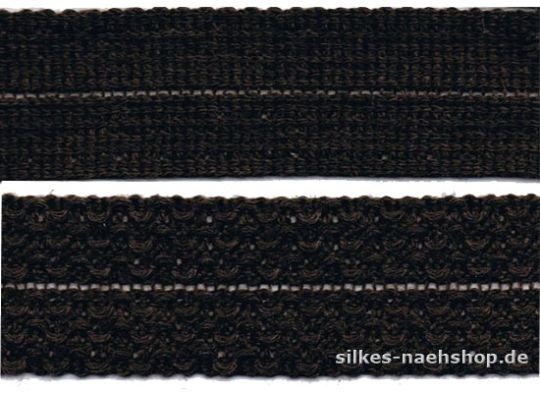 Rest: 3m Knicktresse dunkelbraun