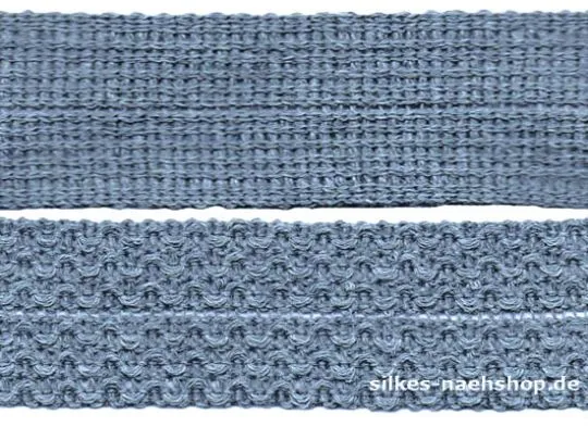 Knicktresse blaugrau