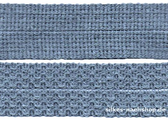 Rest: 4,40m Knicktresse blaugrau