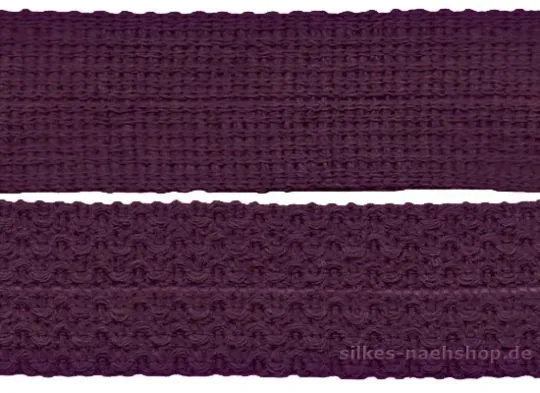 Knicktresse aubergine