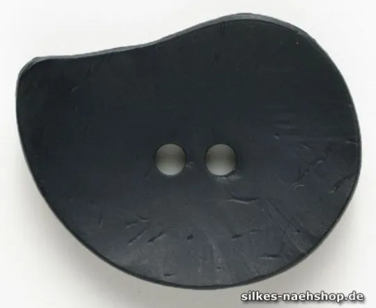 Knopf in Tropfenform 50mm schwarz