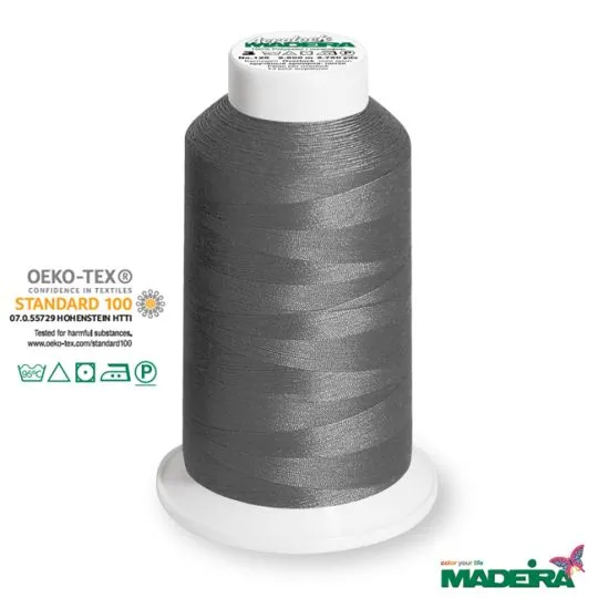 2500m Madeira Aerolock Overlockgarn grau