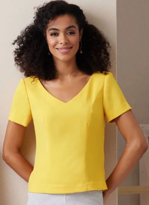 B6925 Butterick Schnittmuster Designer-Blusen Top
