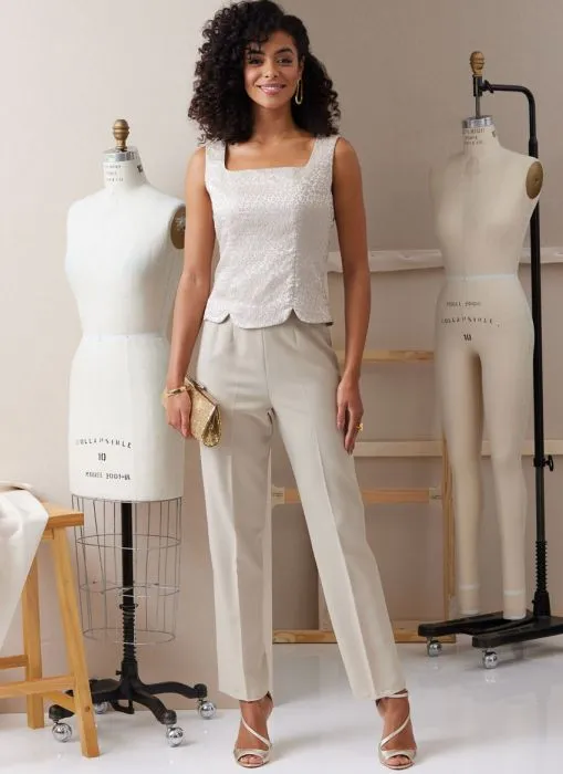 B6925 Butterick Schnittmuster Designer-Blusen Top