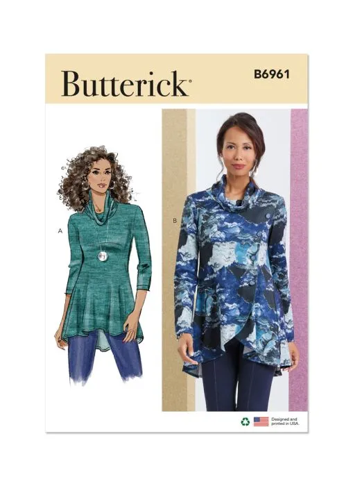 B6961 Butterick Schnittmuster Jerseyshirt EASY!
