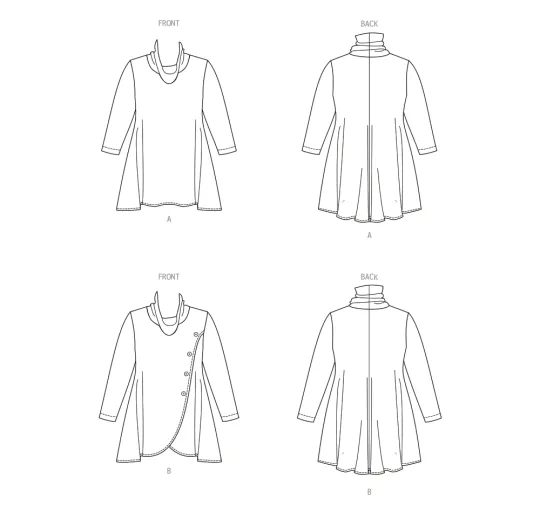 B6962 Butterick Schnittmuster Jerseyshirt EASY!