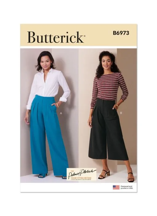 B6973 Butterick Schnittmuster Designerhose