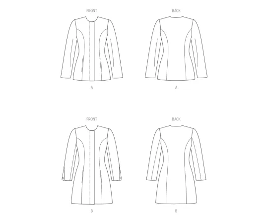 B6979 Butterick Schnittmuster Blazer Jacke