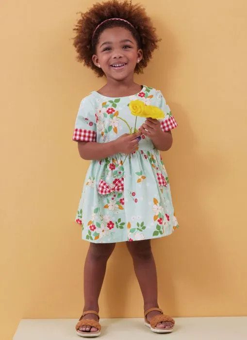 B6987 Butterick Schnittmuster Kinderkleid Kinderoverall