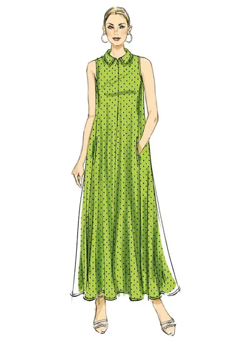 B6994 Butterick Schnittmuster ärmelloses Kleid