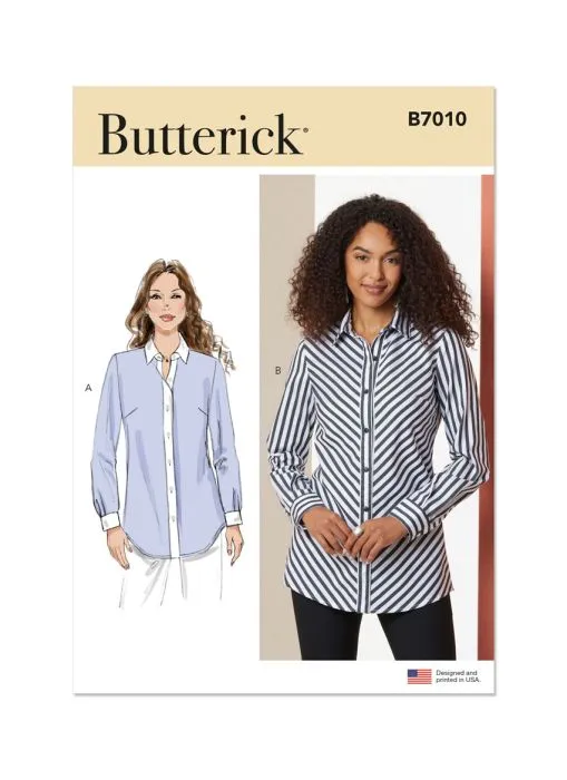 B7010 Butterick Schnittmuster Hemdbluse