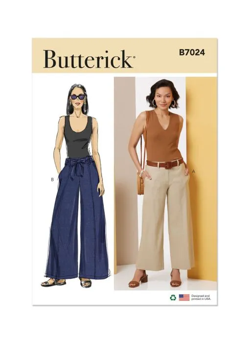 B7024 Butterick Schnittmuster Hose