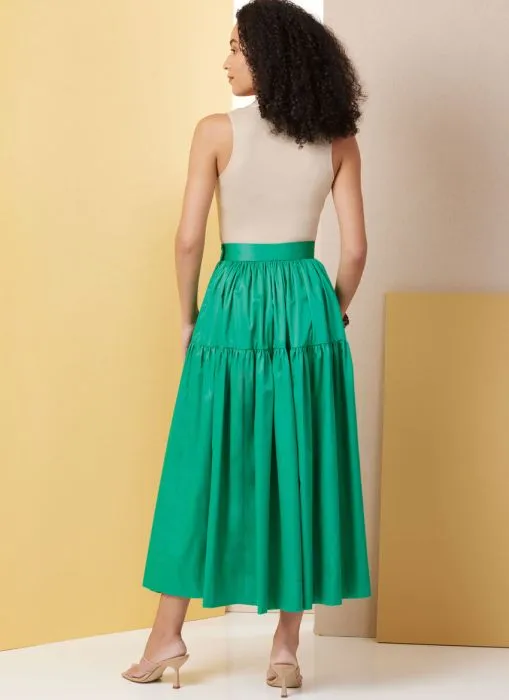 B7025 Butterick Schnittmuster Stufenrock