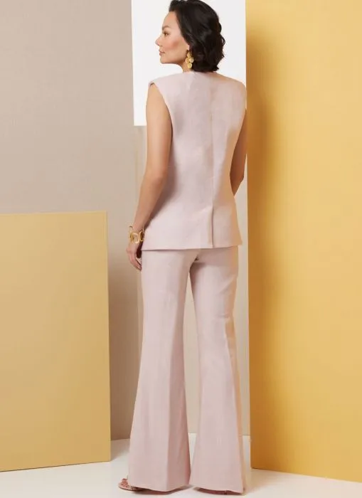 B7027 Butterick Schnittmuster Weste Hose