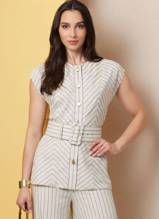 B7028 Butterick Schnittmuster Hosenanzug