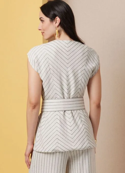 B7028 Butterick Schnittmuster Hosenanzug